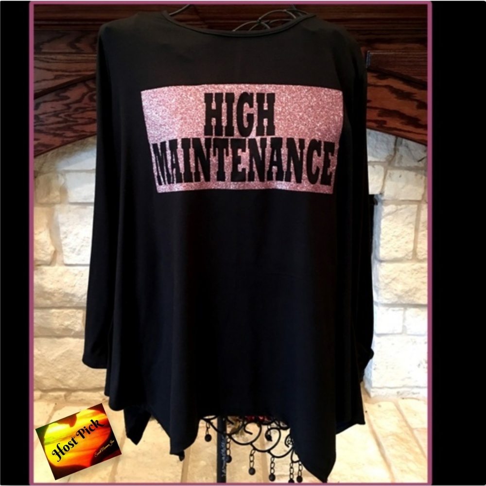 Black Tunic Embellished 💥“High Maintenance”💥